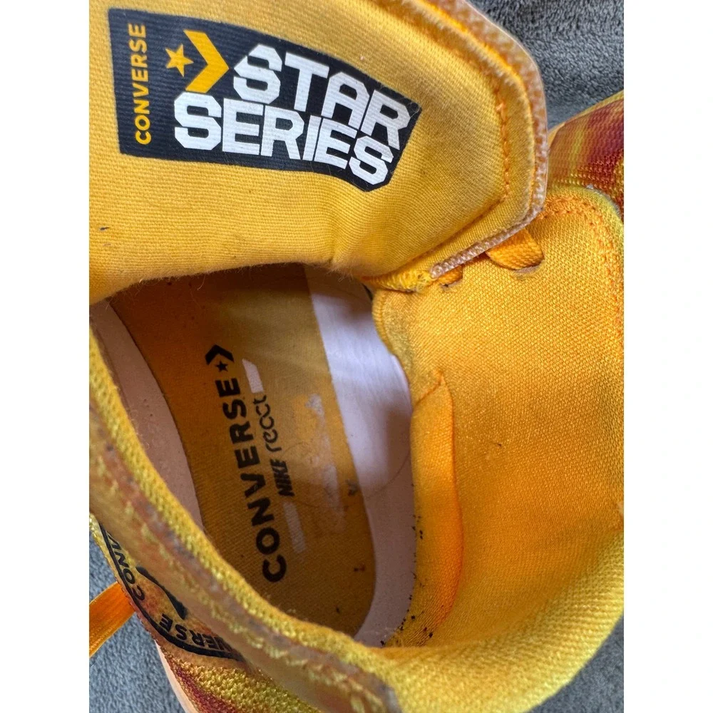 Converse Star Series BB‎ Jet Kids Basketball Shoes Yellow Orange Hi Top